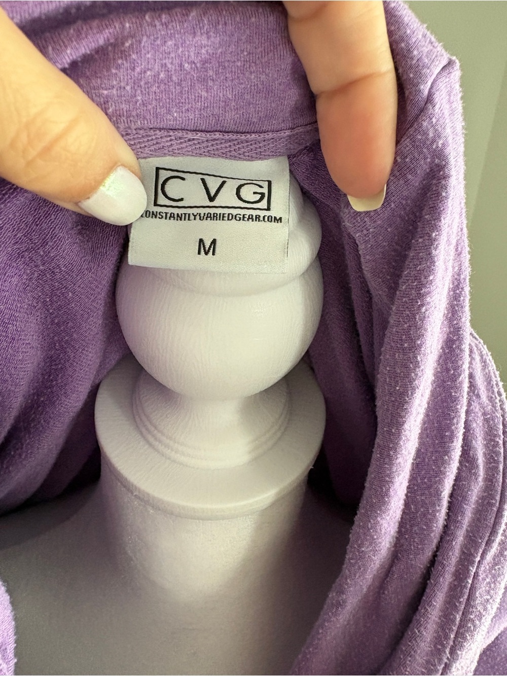 Constantly Varied Gear Lavender Pullover Hoodie with Drawstrings - Picture 3 of 6
